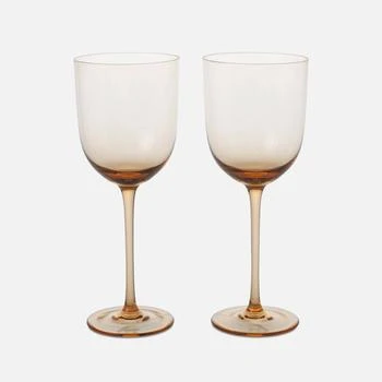 Ferm Living | Ferm Living Host White Wine Glasses - Set of 2 - Blush,商家The Hut,价格¥270