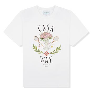 推荐Casablanca Casa Way Printed White T Shirt商品