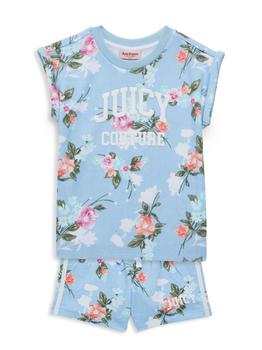 商品Baby Girl's 2-Piece Floral T-Shirt & Shorts Set,商家Saks OFF 5TH,价格¥146图片