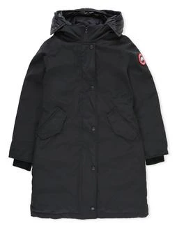 Canada Goose Kids Logo Patch Hooded Parka
