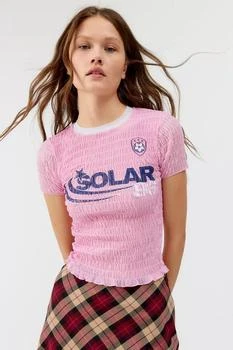 Urban Outfitters | Solar Smocked Mesh Baby Tee 额外9.3折, 额外九三折