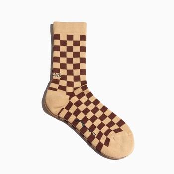 商品SOCKSSS Men's Tennis Squares Socks - Cinnamon Spice,商家Coggles,价格¥94图片