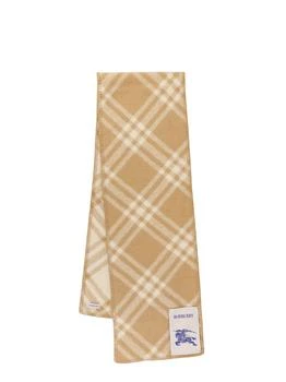 Burberry | Burberry	Checkered Logo Patch Scarf 7.2折