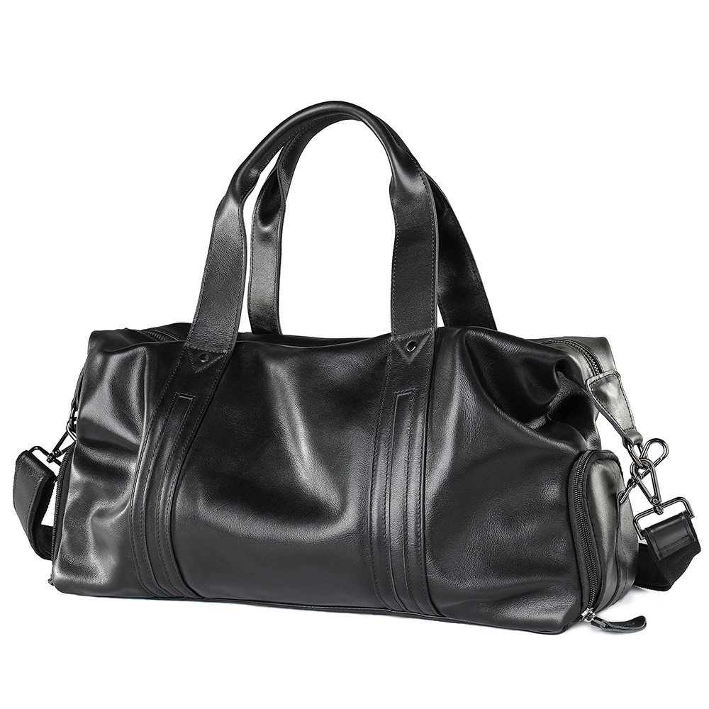 GLENVINTEN | 格岚云顿时尚休闲真皮手提旅行包运动健身包大容量单肩包行李包包,商家Glenvinten,价格¥659