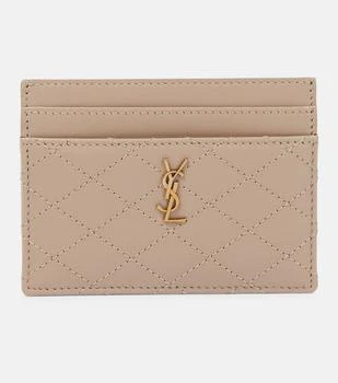 Yves Saint Laurent | Gaby quilted leather card holder 