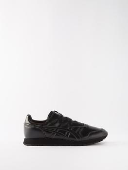 推荐OC Runner faux-leather trainers商品