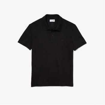 推荐Lacoste Slim Fit Organic Stretch Cotton Piqué Polo Shirt - Black商品