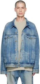 Essentials | 男款 蓝色Trucker牛仔衣,商家SSENSE,价格¥1200