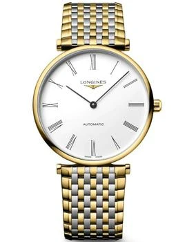 Longines | Longines La Grande Classique Automatic White Dial Steel and Yellow Gold Women's Watch L4.918.2.11.7 7.5折, 独家减免邮费