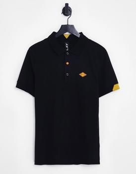 商品Replay | Replay logo polo shirt in black,商家ASOS,价格¥302图片