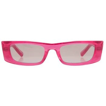推荐Violet Rectangular Unisex Sunglasses SL 553 003 52商品
