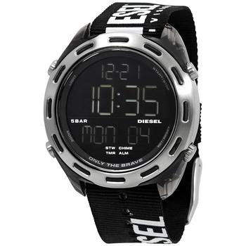 diesel手表北京, Diesel | Crusher Quartz Analog-Digital Black Dial Mens Watch DZ1914商品图片 5.3折