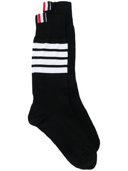 Thom Browne | THOM BROWNE Socks with 4-stripe detail商品图片,7.6折