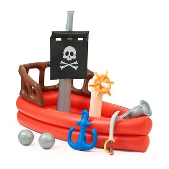 Teamson Kids Water Pool Pirate Ship Inflatable Kids Sprinkler