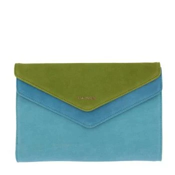 TWINSET | TWINSET  女士绿色拼蓝色天然皮革挎包 OS8TDP-02482 包邮包税