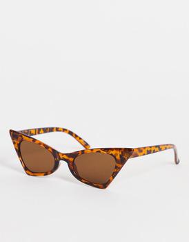 推荐My Accessories London cat eye sunglasses in tortoiseshell商品
