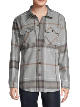 RON TOMSON, RON TOMSON | Woodsman Relaxed-Fit Plaid Shacket商品图片 3.3折