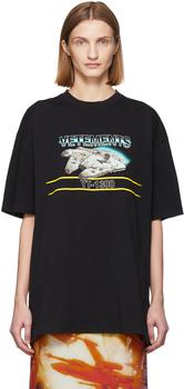 推荐Black STAR WARS Edition Millennium Falcon T-Shirt商品