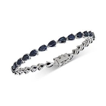 Macy's | Black Sapphire Tennis Bracelet (13 ct. t.w.) in Sterling Silver,商家Macy's,价格¥968
