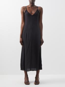 商品Raey | V-neck silk crepe de Chine slip dress,商家MATCHESFASHION,价格¥1127图片