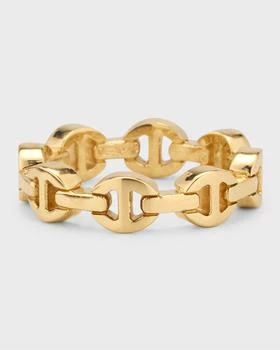 Hoorsenbuhs | 18K Yellow Gold Dame Tri Link Ring,商家Neiman Marcus,价格¥13646