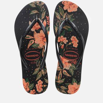 Havaianas Women's Slim Organic Flip Flops - Black/Dark Grey/Dark Grey product img
