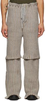 推荐SSENSE Exclusive Gray & Brown Survival Trousers商品