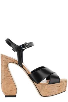 yee si, Si Rossi | Si Rossi Block Heel Ankle Strap Sandals商品图片 6.7折