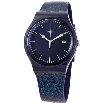 Swatch | Swatch Men's Glitter Space Blue Dial Watch 9折