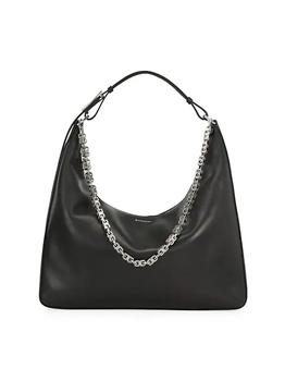 推荐Moon Cut Medium Leather Hobo Bag商品