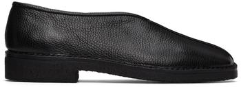 Lemaire | Black Leather Piped Slippers商品图片,独家减免邮费