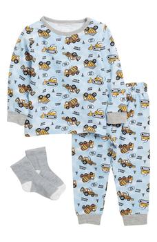 推荐Sleep On It Long Sleeve Pajamas & Socks Set商品