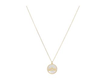 商品Kate Spade | In The Stars Mother-of-Pearl Libra Pendant Necklace,商家6PM,价格¥412图片