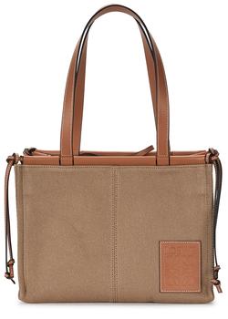 拉杆箱罗意威包, Loewe | Cushion small brown canvas tote商品图片 