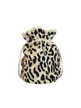 Ganni精选, Ganni | GANNI FEATURING BRIGHT BEADING AND A LEOPARD PRINT, THE GANNI HANDBAG IS IDEAL FOR WEARING商品图片 7.4折