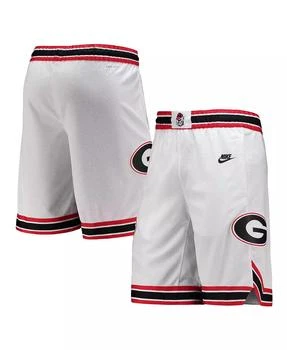 NIKE | Men's White Georgia Bulldogs Retro Replica Performance Basketball Shorts,商家Macy's,价格¥369