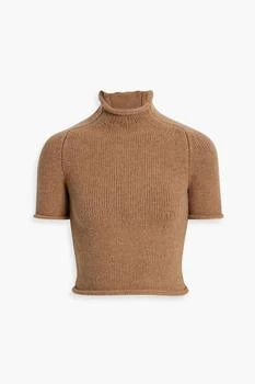 推荐Cropped wool-blend turtleneck top商品