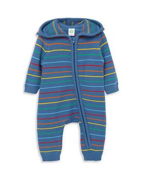 商品Boys' Hooded Striped Cotton Sweater Coverall - Baby图片