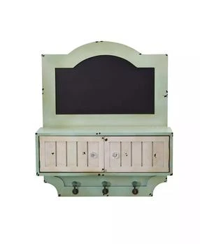 NEARLY NATURAL | 21.5-In. Vintage Chalkboard Wall Organizer With Doors and Hooks,商家Macy's,价格¥987