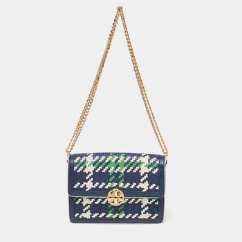 tory burch包链条包, [二手商品] Tory Burch | Tory Burch Multicolor Woven Leather Duet Chain Convertible Shoulder Bag商品图片 8.6折, 满1件减$100, 满减