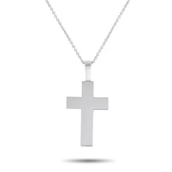 Bucherer | Bucherer 18K White Gold Cross Pendant Necklace BU06-071224,商家Premium Outlets,价格¥8288