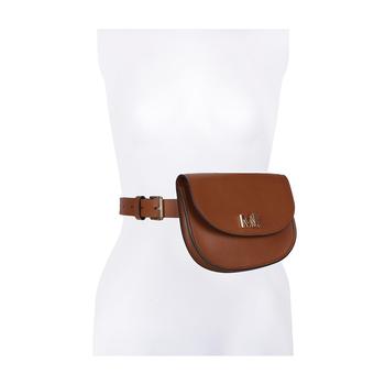 mk腰包, Michael Kors | Women's Logo Closure Nappa Belt Bag With Flap商品图片 