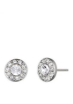 Givenchy | Silver Tone Pave Stud Earrings,商家折扣挖宝区,价格¥213