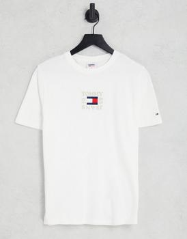 Tommy Jeans | Tommy Jeans cotton relaxed timeless boxy t-shirt in white - WHITE商品图片,8折