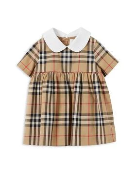 Burberry | Girls' Check Stretch Cotton Dress with Bloomers - Baby 