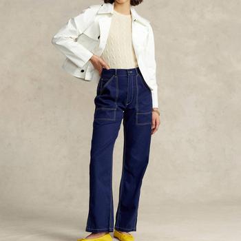 推荐Polo Ralph Lauren Women's Marge Pt-Full Length-Flat Front Jeans - Newport Navy商品
