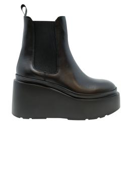 推荐Elena Iachi Leather Platform Ankle Boots商品