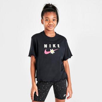 NIKE | Girls' Nike Sportswear Sport Daisy Crop T-Shirt商品图片,6折×额外7折, 额外七折