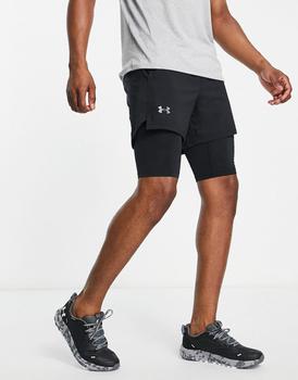 Under Armour | Under Armour Running Launch 2 in 1 7in shorts in black商品图片,