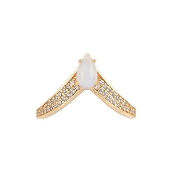Adornia Fine | Adornia Opal CZ Pointed Ring 14k gold vermeil,商家Premium Outlets,价格¥723